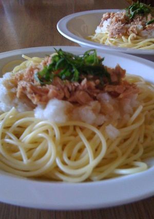 簡単ランチ♫♬大根ツナ　パスタ-レシピのメイン写真