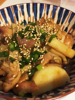 長芋と鳥もも肉の甘辛炒め-レシピのメイン写真