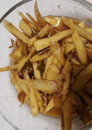 三升漬で韓国風？なゴボウの漬物-レシピのメイン写真