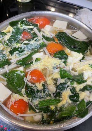 簡単 さっぱりお豆腐と鶏肉のスープ-レシピのメイン写真