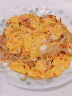 もやしとベーコンの玉子炒め-レシピのメイン写真