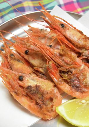 殻付き甘エビの唐揚げ-レシピのメイン写真