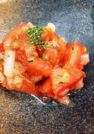 付け合わせのサラダ　トマト-レシピのメイン写真