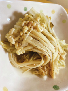 白菜とえのきのレモン蒸し-レシピのメイン写真