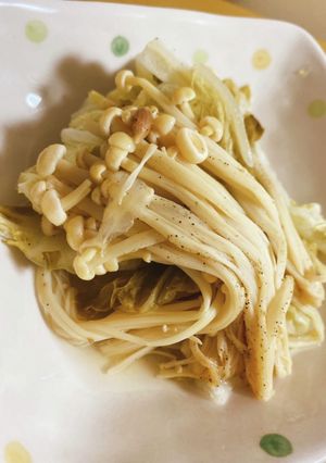 白菜とえのきのレモン蒸し-レシピのメイン写真