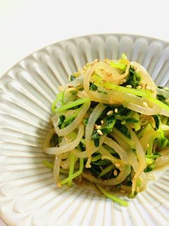 お弁当でもOK!もやしと豆苗のナムル-レシピのメイン写真