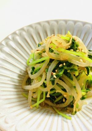 お弁当でもOK！もやしと豆苗のナムル-レシピのメイン写真