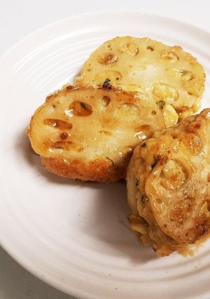 蓮根のはさみ揚げ甘酢だれ-レシピのメイン写真