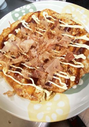 超低糖質！小麦粉不使用お好み焼き風♪-レシピのメイン写真