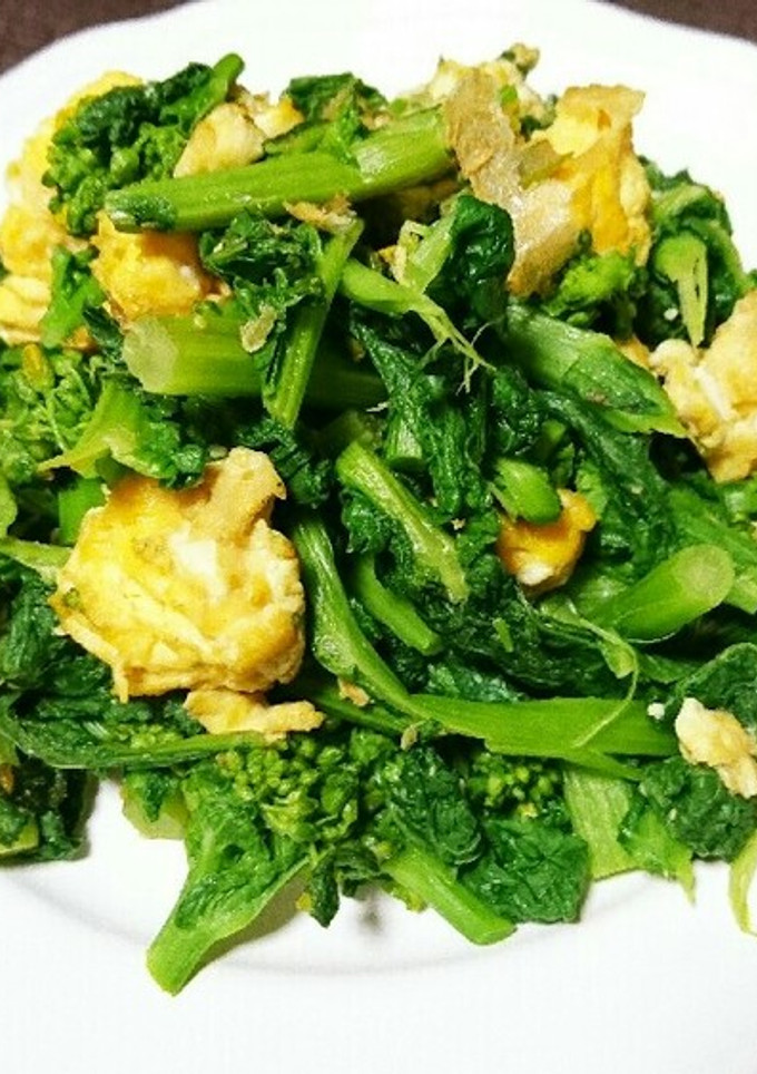 菜の花と玉子の炒め物-レシピのメイン写真