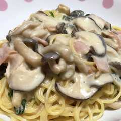 和風クリームパスタ-レシピのメイン写真