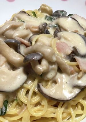 和風クリームパスタ-レシピのメイン写真
