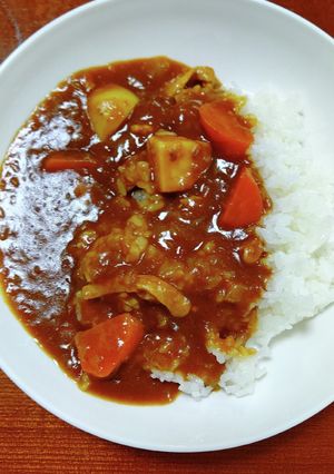 圧力鍋で里芋と鶏肉のカレー♪-レシピのメイン写真