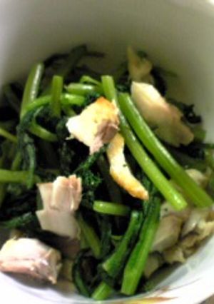 余った干物ｄｅ青菜の和え物-レシピのメイン写真