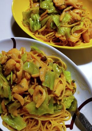 鶏の西京味噌漬け使ったパスタ-レシピのメイン写真