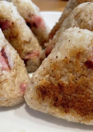 ステーキしょうゆで焼きおにぎり-レシピのメイン写真
