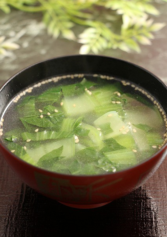 簡単！青梗菜の中華スープ-レシピのメイン写真