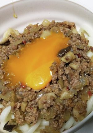豚挽肉の担々風ピリ辛うどん-レシピのメイン写真