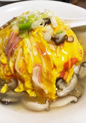 節約ママ必見！カニカマでお手軽天津飯-レシピのメイン写真