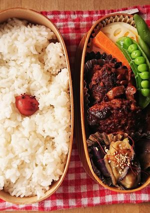 お弁当★卵不要★ダイエット茸ハンバーグ-レシピのメイン写真