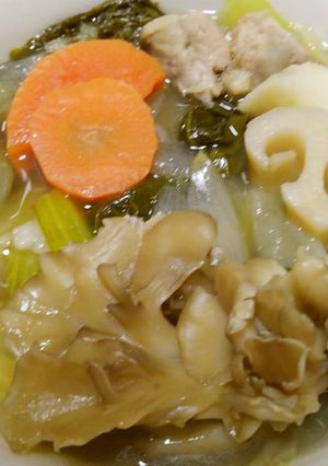 レクチンフリー舞茸入り鶏汁-レシピのメイン写真