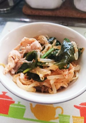 ニラともやし豚肉のキムチナムル-レシピのメイン写真