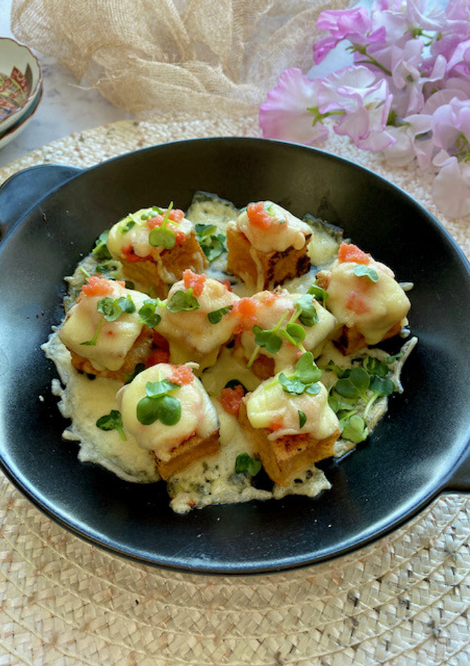 おうち居酒屋！厚揚げの明太チーズ焼き-レシピのメイン写真