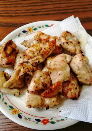 焼き鳥。塩。鶏むね肉柔らかく美味しい！-レシピのメイン写真
