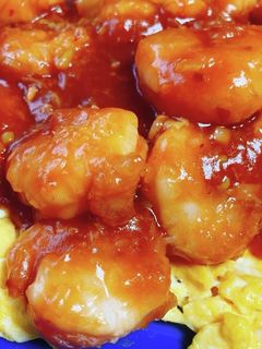 旨辛中華!ふんわりプリプリ!エビチリ卵-レシピのメイン写真
