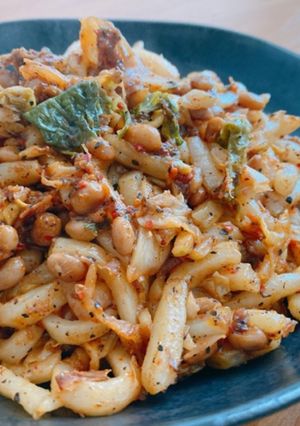 腸活♡納豆キムチうどん-レシピのメイン写真