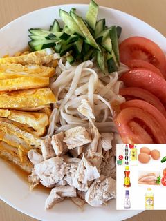 タレから!ヘルシー◎糖質0麺冷やし中華-レシピのメイン写真