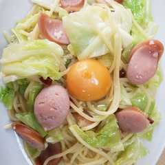 รูปของ 【簡単】ペペたまパスタ【減塩】