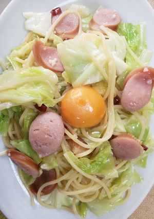 【簡単】ペペたまパスタ【減塩】-レシピのメイン写真