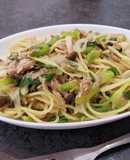 フライパン1つ！ツナとねぎの和風パスタ