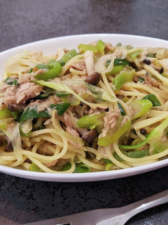 フライパン1つ!ツナとねぎの和風パスタ-レシピのメイン写真