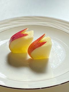 超ミニミニりんごのうさぎ(おまけの扇)-レシピのメイン写真