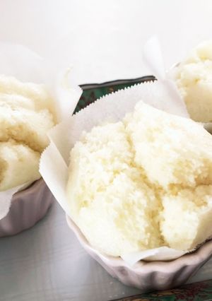 ヨーグルトで♡真っ白しろしろ蒸しパン-レシピのメイン写真