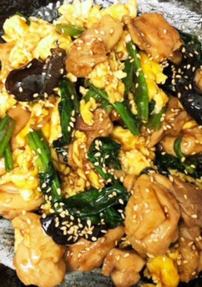 青椒肉絲風♪鶏とふわふわ卵の中華炒め-レシピのメイン写真