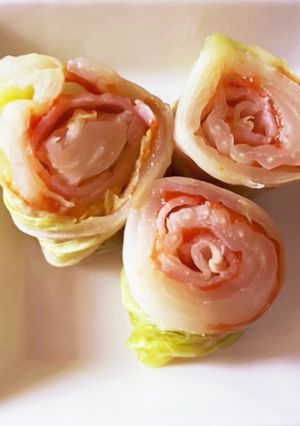 野菜シートで簡単ロール春キャベツ-レシピのメイン写真