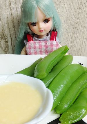リカちゃん♡塩茹でフルーツスナップ甘マヨ-レシピのメイン写真