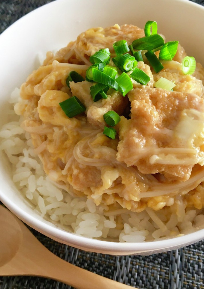 ＊厚揚げえのきの卵とじ丼＊-レシピのメイン写真