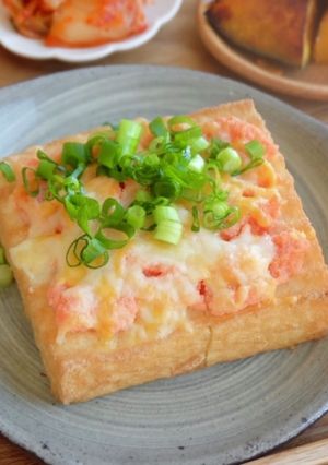 超簡単♪厚揚げ明太子マヨ焼き-レシピのメイン写真