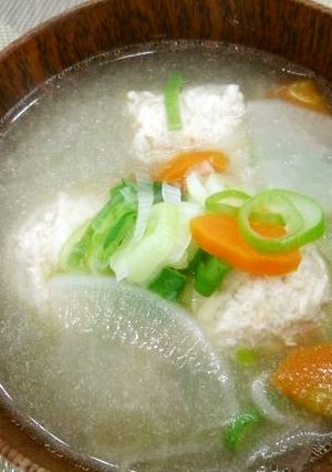 鶏つくね汁-レシピのメイン写真