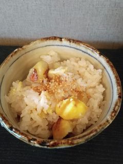 炊飯器 栗ご飯 冷凍むき栗-レシピのメイン写真