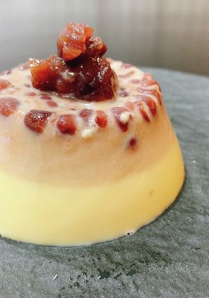 【病院】あずきみるくプリン【おやつ】-レシピのメイン写真
