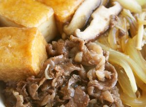 牛肉と絹揚げのすき焼き風煮♪少しの牛肉で-レシピのメイン写真