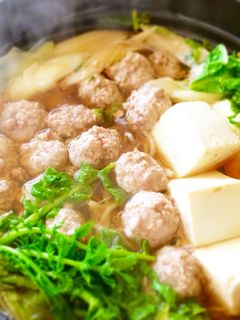 白菜と豚ひき肉団子のお鍋♩-レシピのメイン写真