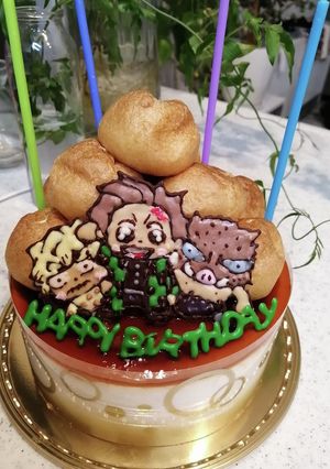 鬼滅の刃　キャラケーキ(^^)-レシピのメイン写真