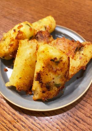 じゃがいもチーズパクチーのおつまみ-レシピのメイン写真