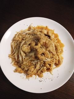 簡単☆ホルモンともやしの卵炒め-レシピのメイン写真